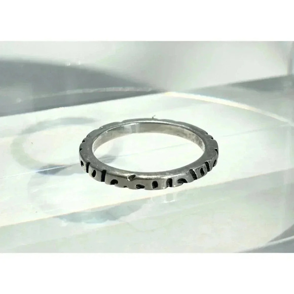 Vintage Sterling Silver Silpada Bali Style Minimalist Modernist Ring - Sz 10.75 - Picture 3 of 7